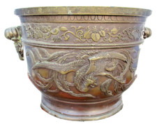 Cache pot bronze chine chinese