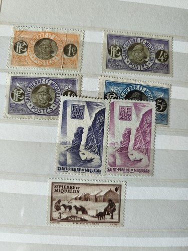 Lot anciens timbres