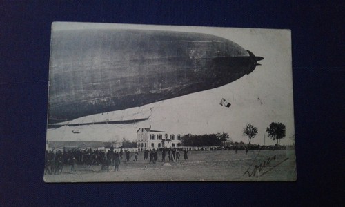 Carte postale photo dirigeable - postale,