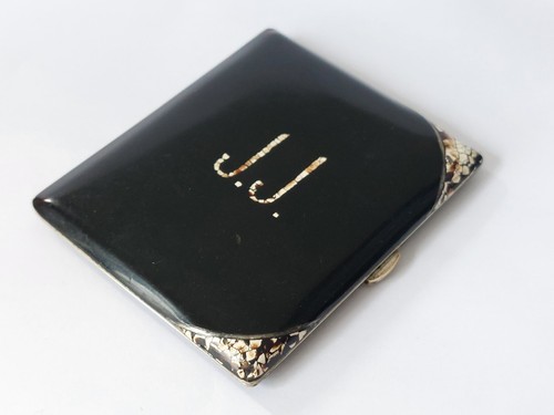 Art deco cigarette case black - art,