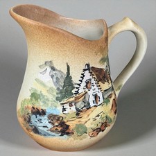 Pichet Cazalas en grès peint