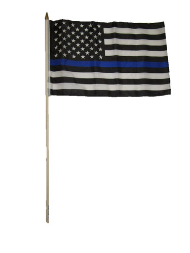Drapeaux sur bâton police - drapeaux,