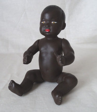 Baigneur poupon noir Petitcollin ancien 20 cm ,  France