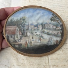 Miniature Peinte Sur Coton