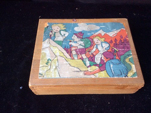 Boite jeu ancien cubes - de,