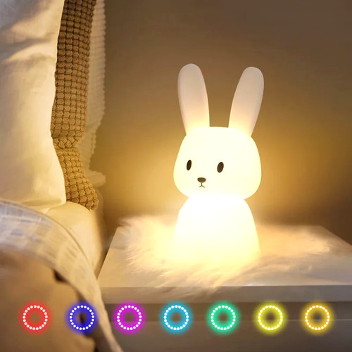 Veilleuse lapin silicone - veilleuse, pour