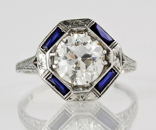 Bague fiançailles ancienne - bague,