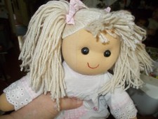 Poupée Doudou Chiffon  ailes d ange 40 cm