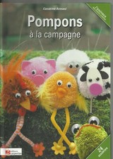 LIVRE LAINE POMPONS ANIMAUX JOUETS DÉCORATION…..NEUF