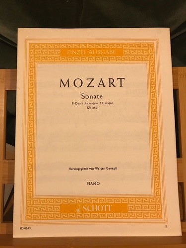 Mozart sonate pour - sonate, fa