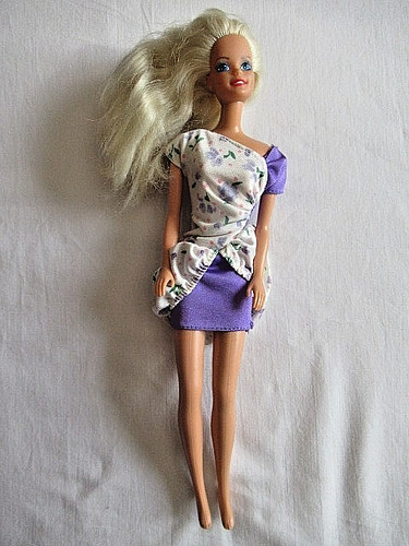 Barbie robe boule bicolore - en,