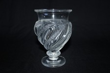 Vase en cristal LALIQUE France, modèle Ermenonville, hauteur 14.7 cm