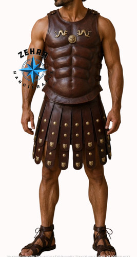 Déguisement guerrier cuir - déguisement, en