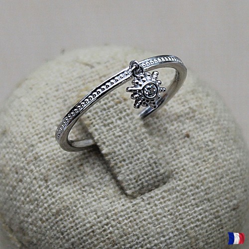 Bague pampille soleil argent - pampille,
