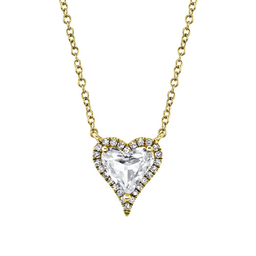 14k jaune diamant blanc - 14k,