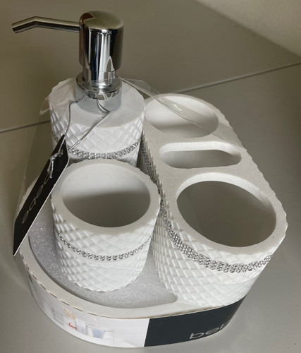 New bathroom organizer set - new,