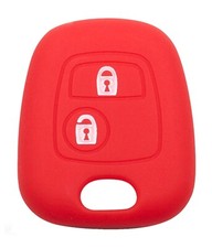 Housse Silicone pour Clé Peugeot 107 206 207 307 406 408 607 806 Expert Rouge