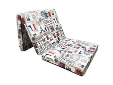 Natalia Spzoo Matelas lit futon pliable pliant 198x80x10 cm chauffeuse 1 place L