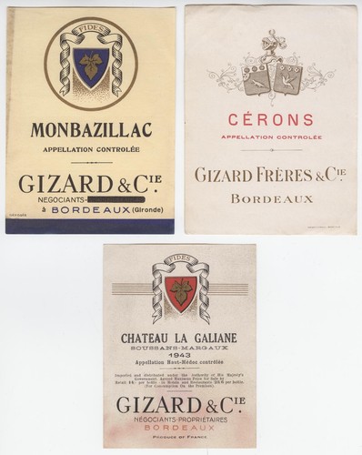 Anciennes étiquettes soussans - anciennes,