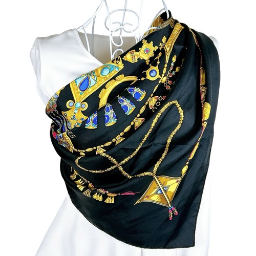 Foulard vintage soie hermes - foulard, en