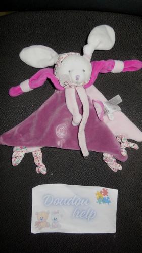 Doudou compagnie plat lapin - plat,