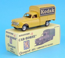 Car-Horse Peugeot 403 pick up baché Kodak Type 1 style Dinky cij jrd