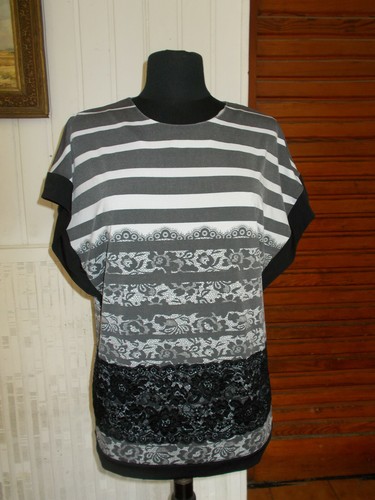 Top shirt polyester beige - t-shirt,