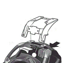 TOP MASTER Shad  support top case PIAGGIO MP3 125 250 300 400 LT 2007 à 2012 