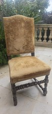 4 Chaises De Style Louis XIII