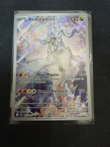 Carte pokémon reshiram n - pokémon, de