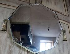 Miroir Bronze  Art Deco C.1930 miroir verre biseauté Estampillé Est Nancy