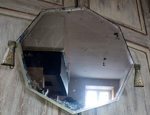 Miroir bronze art - miroir,