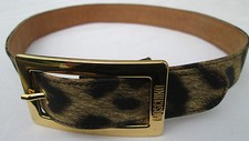 - AUTHENTIQUE    ceinture MOSCHINO  cuir  TBEG  vintage  
