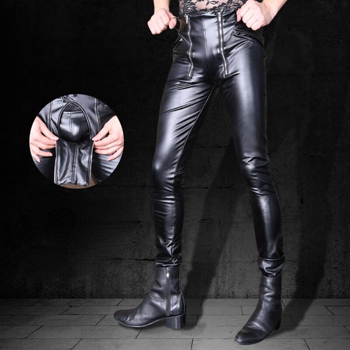 Pantalon skinny punk wetlook - punk,
