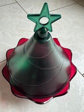 RAMEQUIN PLAT COUPELLE TUPPERWARE - BASE ROUGE ET CHAPEAU VERT STYLE SAPIN NOEL