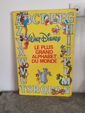 Grand Livre Enfant Walt Disney Le Plus Grand Alphabet Du Monde. Années 80/90