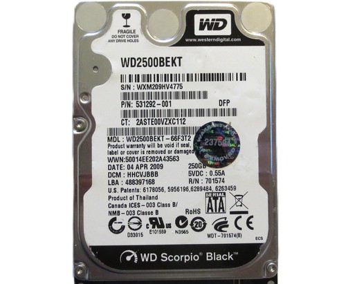 Wd2500bekt 66f3t2 hhcvjbbb - wd,