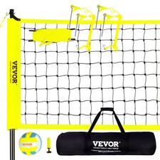 VEVOR Filet de Volleyball Kit de Volley-ball Portable Hauteur Réglable avec Sac