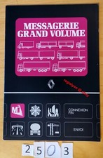 RVI RENAULT TRUCKS MESSAGERIE GRAND VOLUME B90 MIDLINER S G Prospectus Fr 12/86