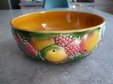COUPE DECOR FRUITS - FAIENCE
