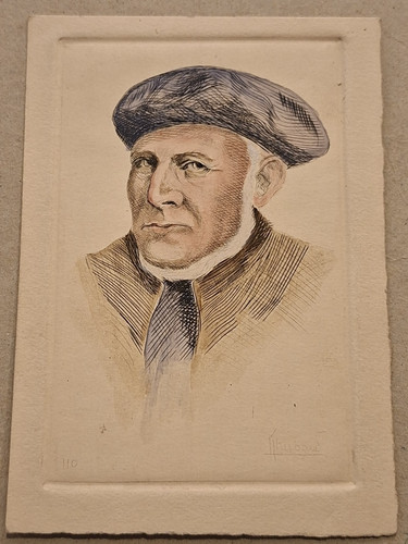 Eau forte réhaussée - eau, thiebaud
