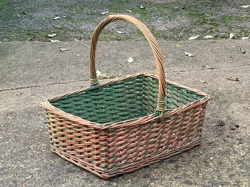 Ancien grand panier buches - panier, à