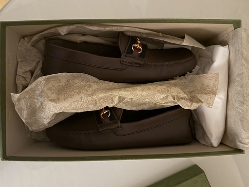 Mocassins leather gucci - mocassins, cocoa