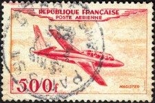 France 1954 Y&T n°PA32 Fouga Magister (ø)
