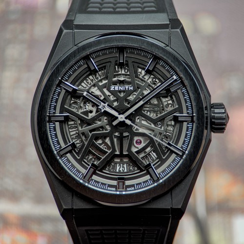 Zenith defy men black watch - black,
