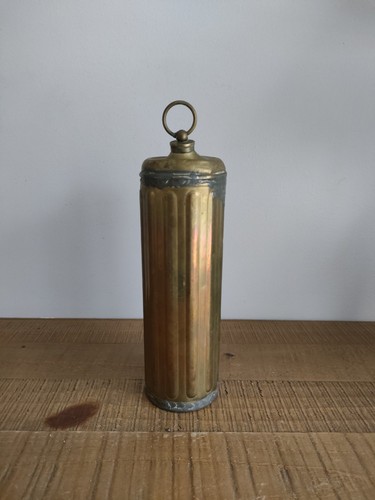 Ancienne bouillotte laiton - en,