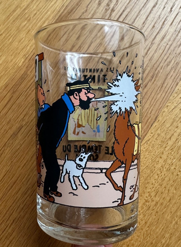 Tintin verre amora - tintin,