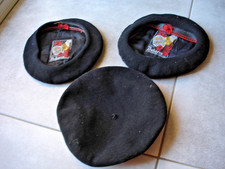 Lot 3 bérets basques Bakarra pure laine 57