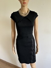 Robe noire à manches courtes Jacqueline Riu taille 36 TBE