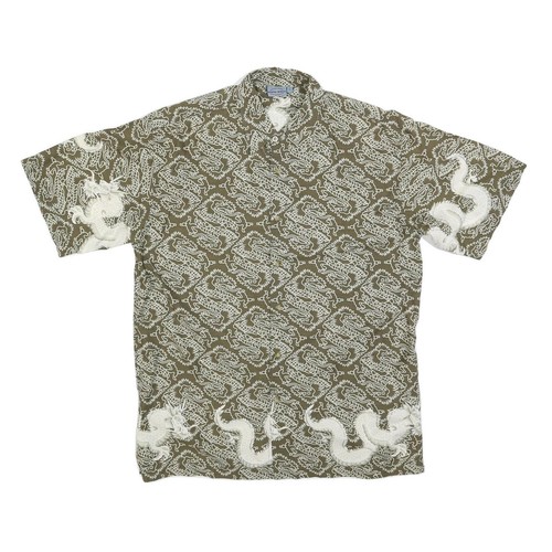 Crazy wave chemise homme verte - chemise,